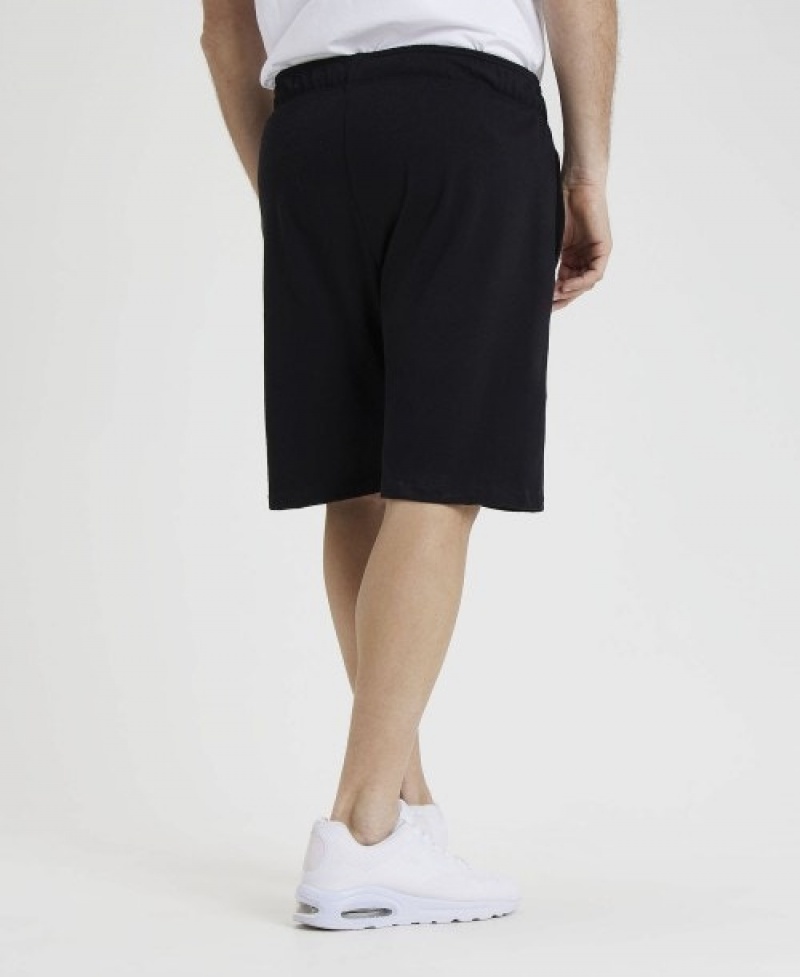 Black Arena Team Solid Men's Shorts | 29694230