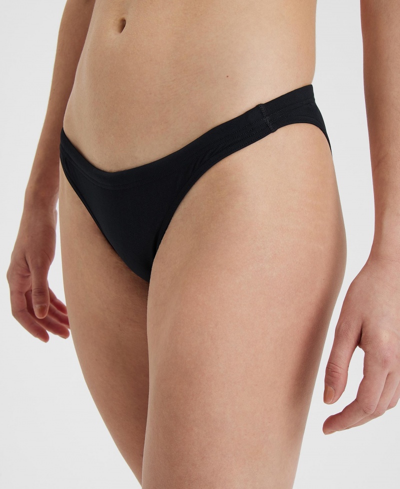 Black Arena Team Solid Women\'s Bikini Bottoms | 33686473