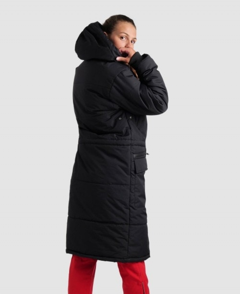 Black Arena Team Solid Women's Parka | 90506524