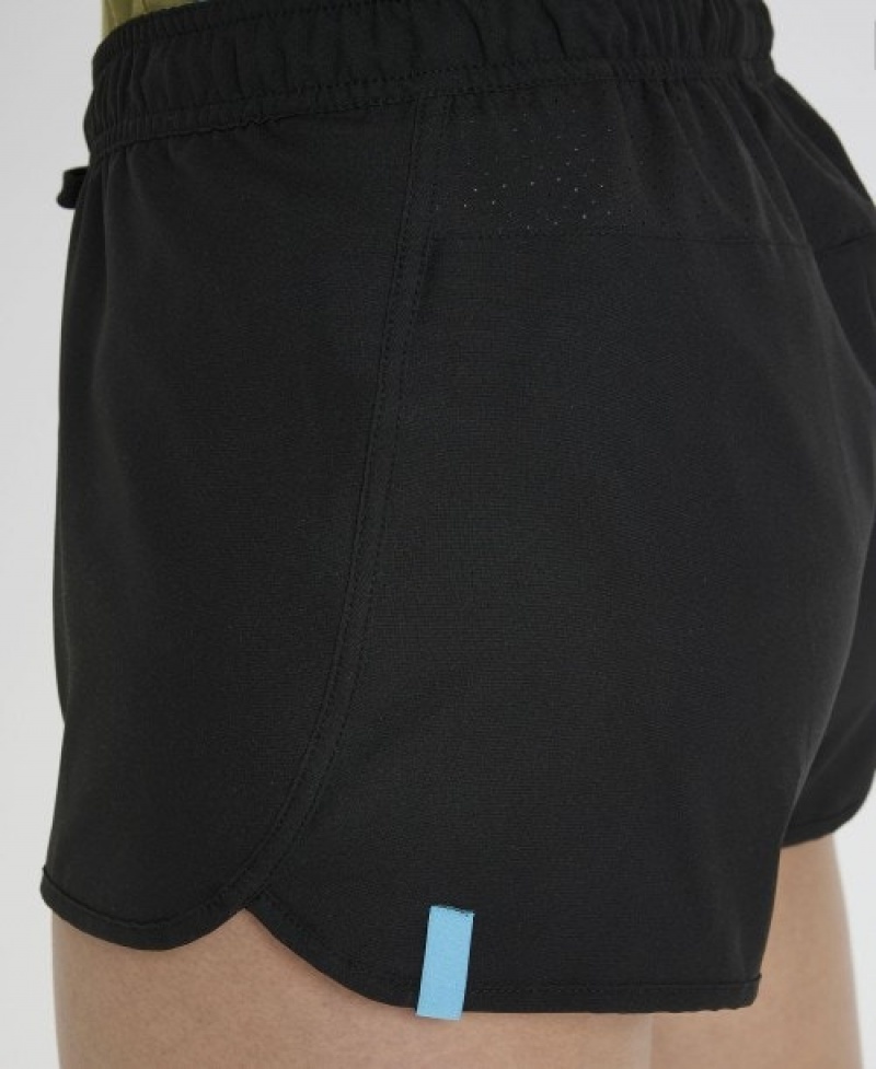 Black Arena Team Solid Women's Shorts | 70169241