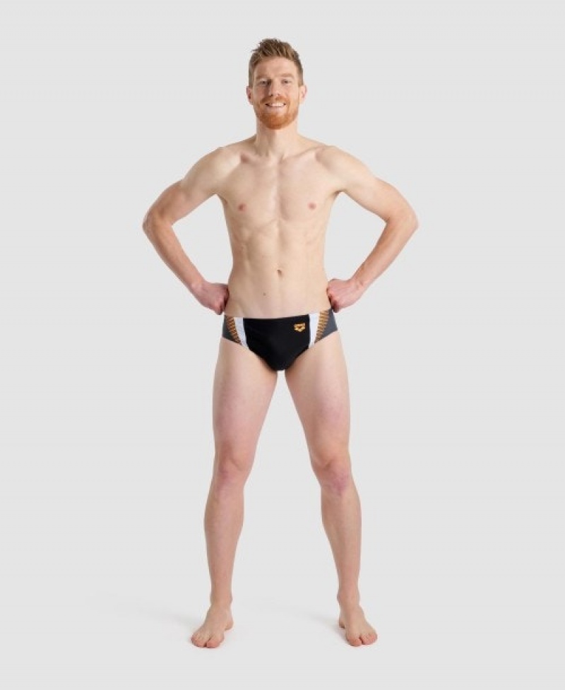 Black Arena Threefold Men's Briefs | 27638238