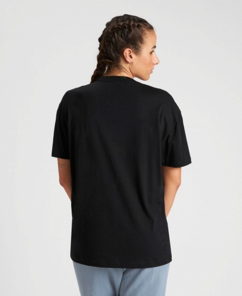 Black Arena Uni Women's T Shirts | 43172030