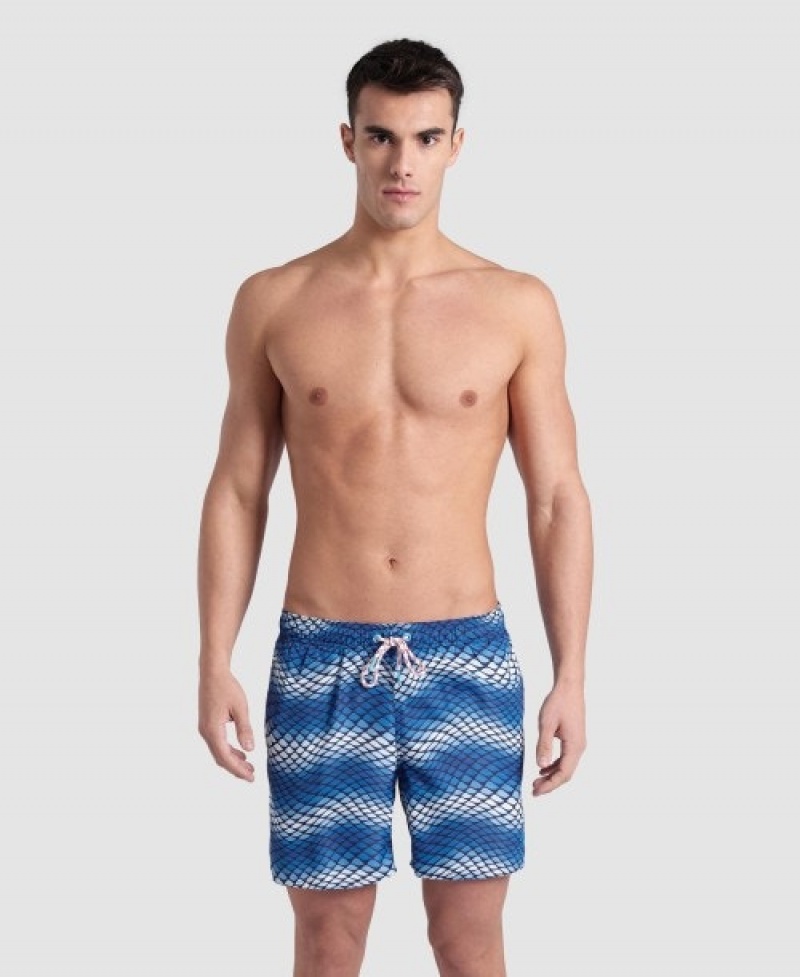 Blue Arena Allover Beach Men\'s Boxer | 33879272