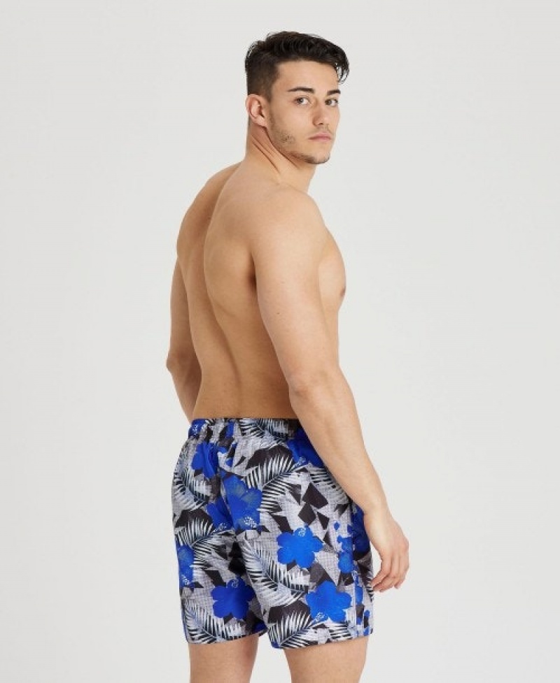 Blue Arena Allover Print Beach Men's Boxer | 89562833