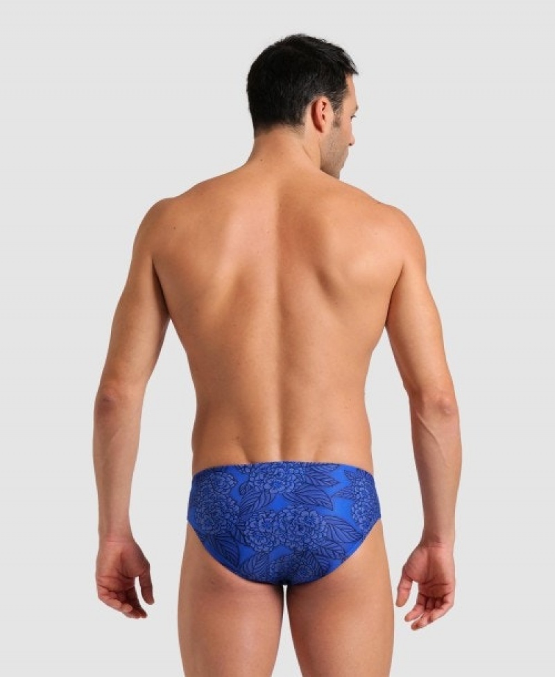 Blue Arena Hydrange Bouquet Men's Briefs | 17252163