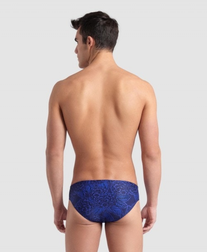 Blue Arena Hydrange Bouquet Men's Briefs | 17252163