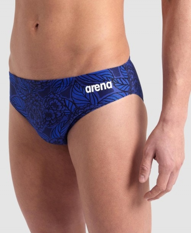 Blue Arena Hydrange Bouquet Men's Briefs | 17252163