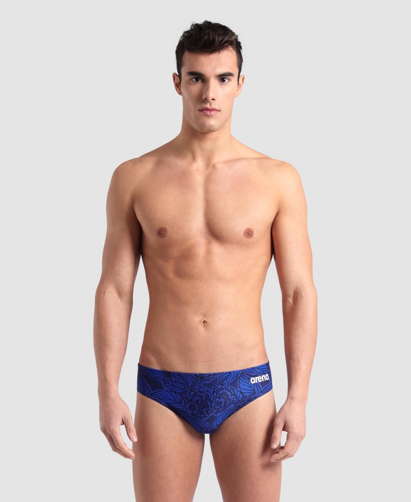 Blue Arena Hydrange Bouquet Men's Briefs | 17252163