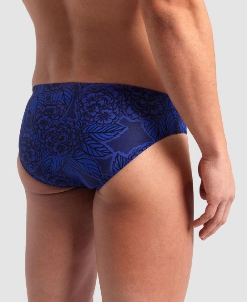 Blue Arena Hydrange Bouquet Men's Briefs | 17252163