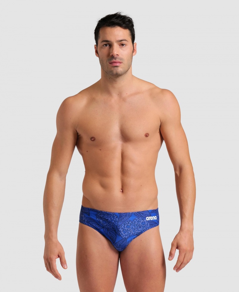 Blue Arena Hydrange Bouquet Men\'s Briefs | 17252163