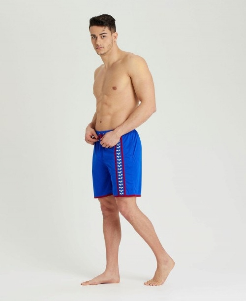 Blue Arena Icons Beach Men's Shorts | 89159499