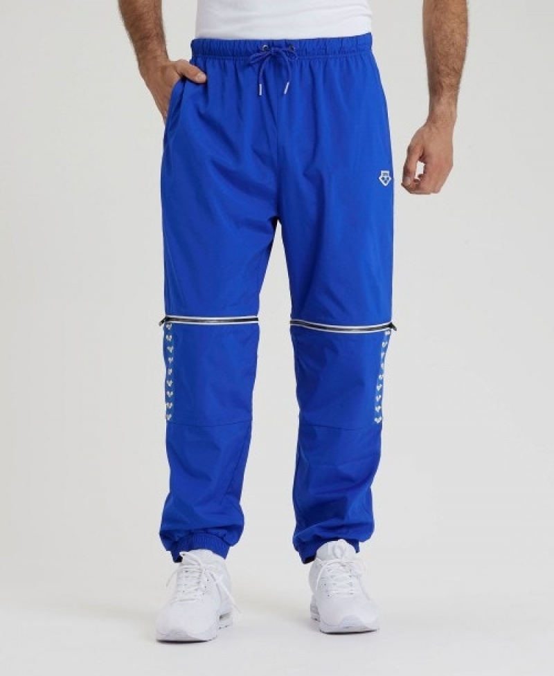 Blue Arena Icons Convertible Men's Pants | 78394994