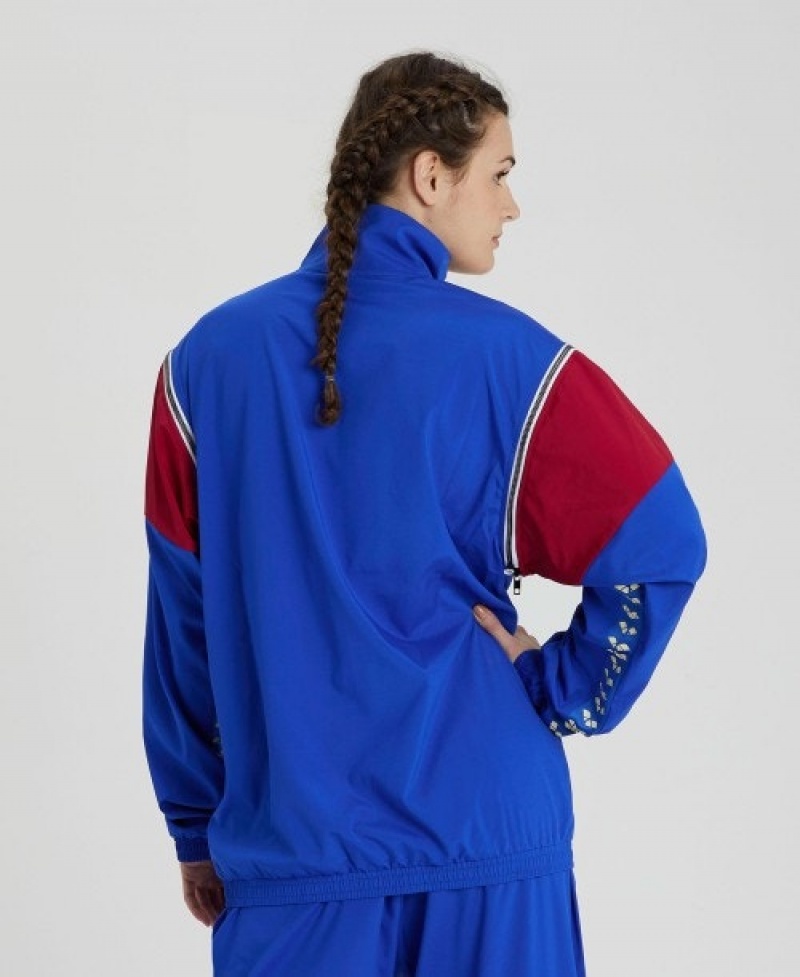 Blue Arena Icons Convertible Women's Jackets | 2183028