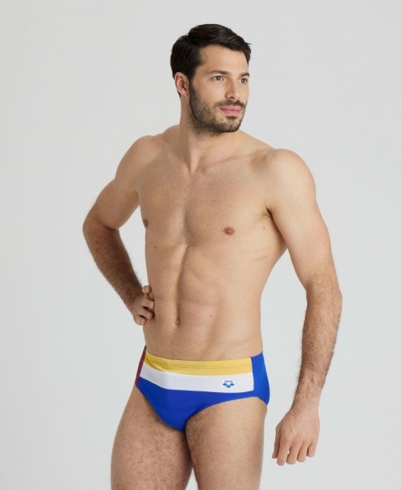 Blue Arena Icons Panel Men's Briefs | 61351431