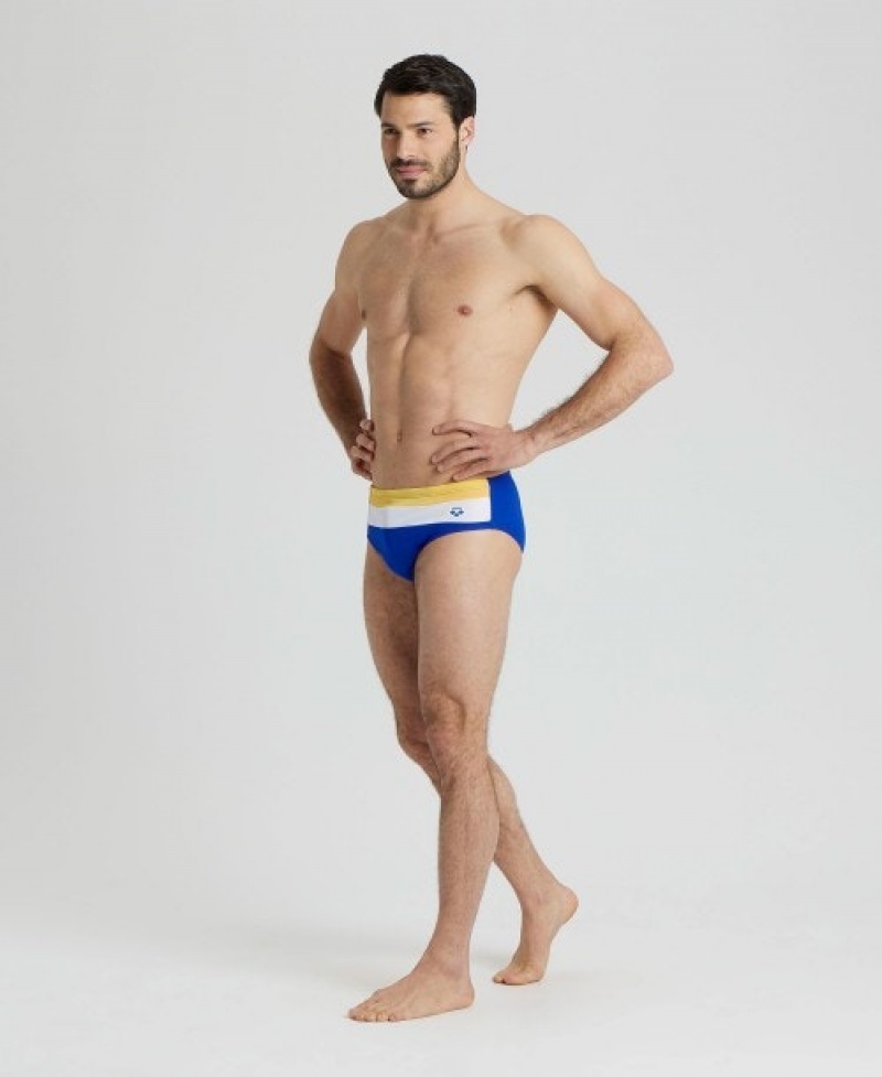 Blue Arena Icons Panel Men's Briefs | 61351431