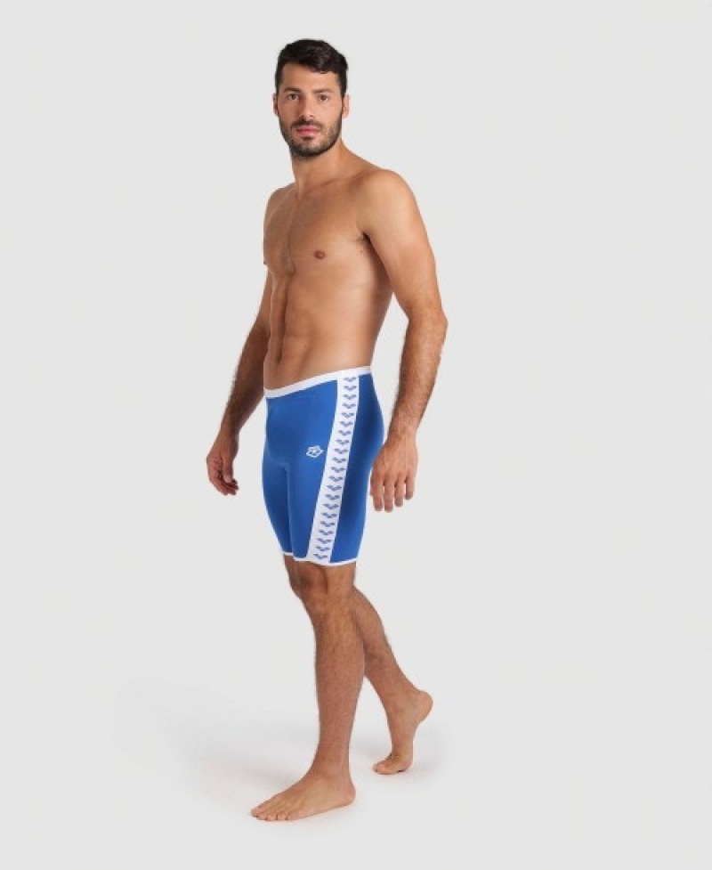 Blue Arena Icons Solid Jammer Men's Swim Shorts | 91594573