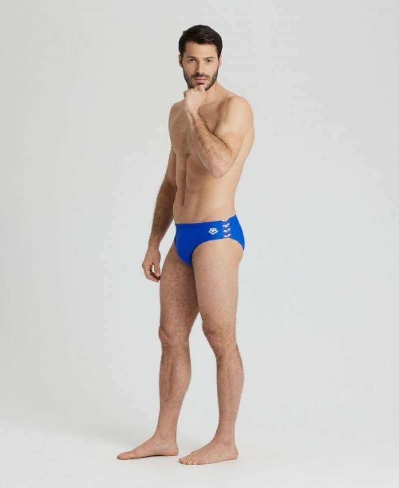 Blue Arena Icons Solid Men's Briefs | 80789093