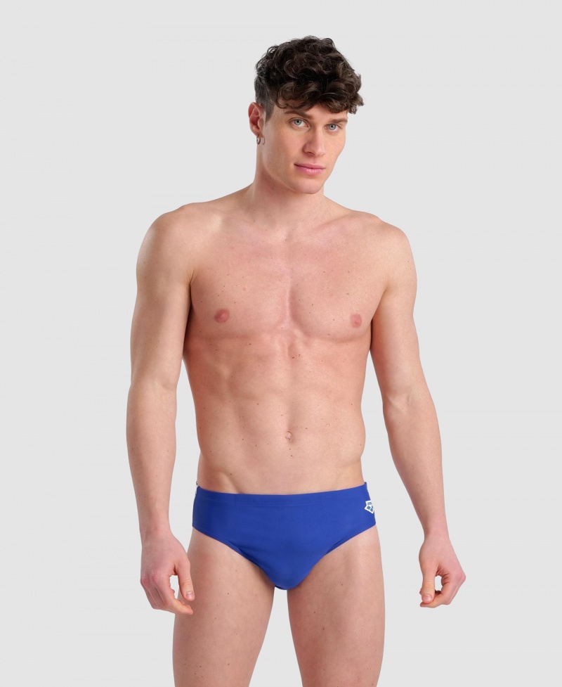 Blue Arena Icons Solid Men\'s Briefs | 8379385