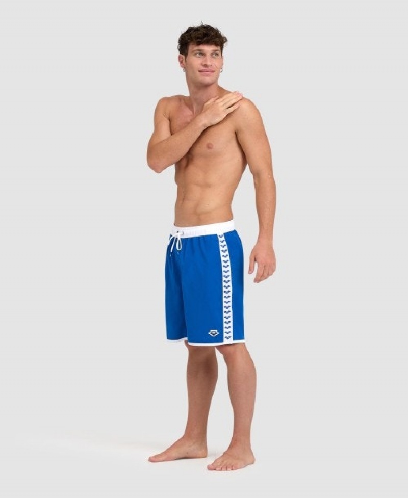 Blue Arena Icons Team Stripe Men's Shorts | 49934317