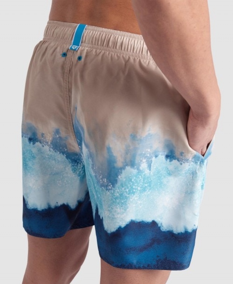 Blue Arena Placed Beach Men's Boxer | 94922249