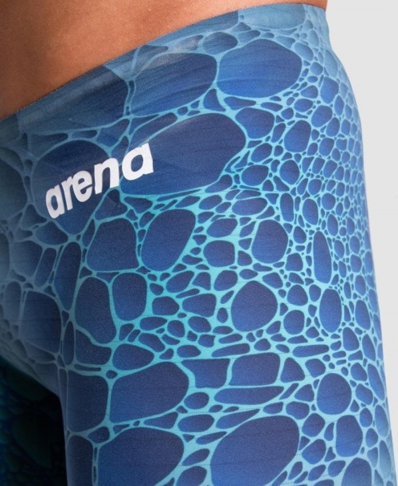 Blue Arena Powerskin Carbon Air2 Caimano Limited Edition Jammer Men's Racing Suit | 69542498