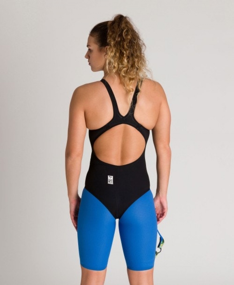 Blue Arena Powerskin Carbon Duo Women's Shorts | 31663110