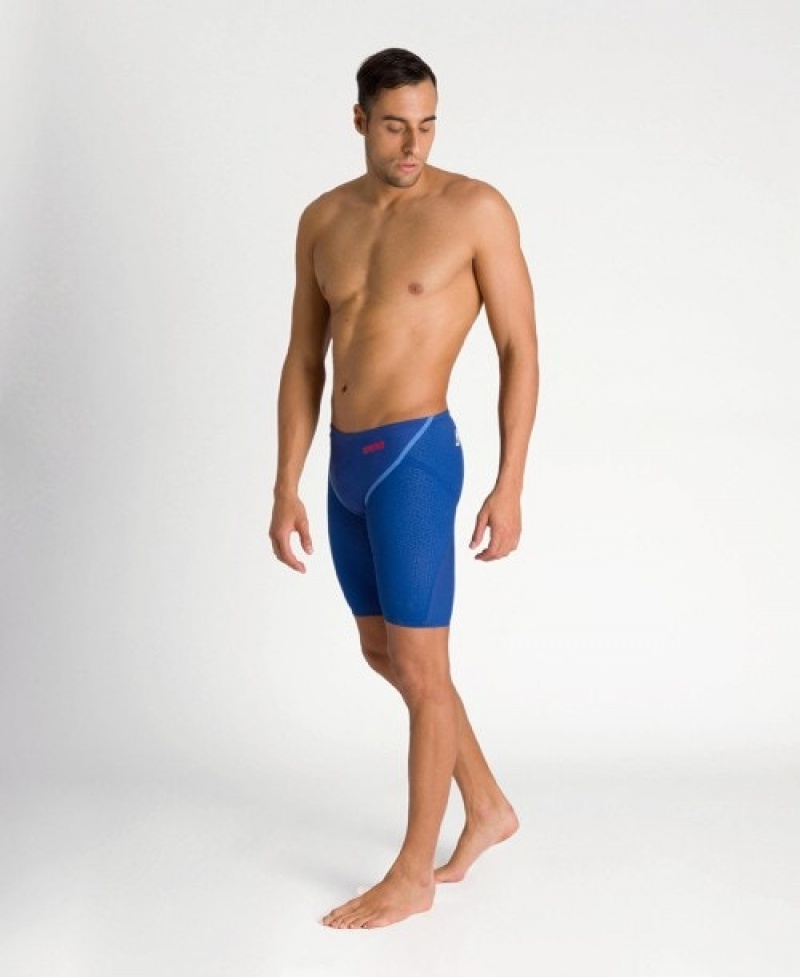 Blue Arena Powerskin Carbon Glide Jammer Men's Racing Suit | 80823686