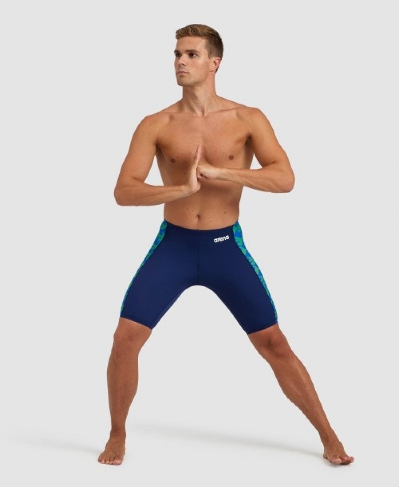 Blue Arena Ride The Wave Jammer Men's Swim Shorts | 78145308