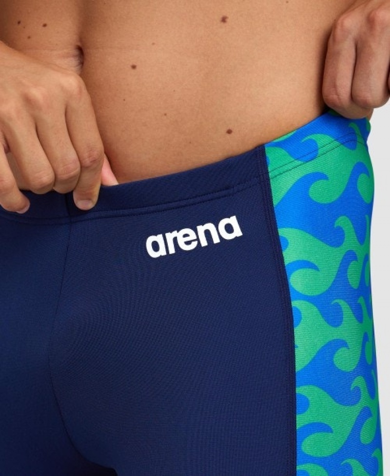 Blue Arena Ride The Wave Jammer Men's Swim Shorts | 78145308