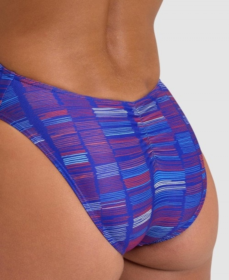 Blue Arena Slow Motion Xcross Back Women's Swimsuits | 21978877