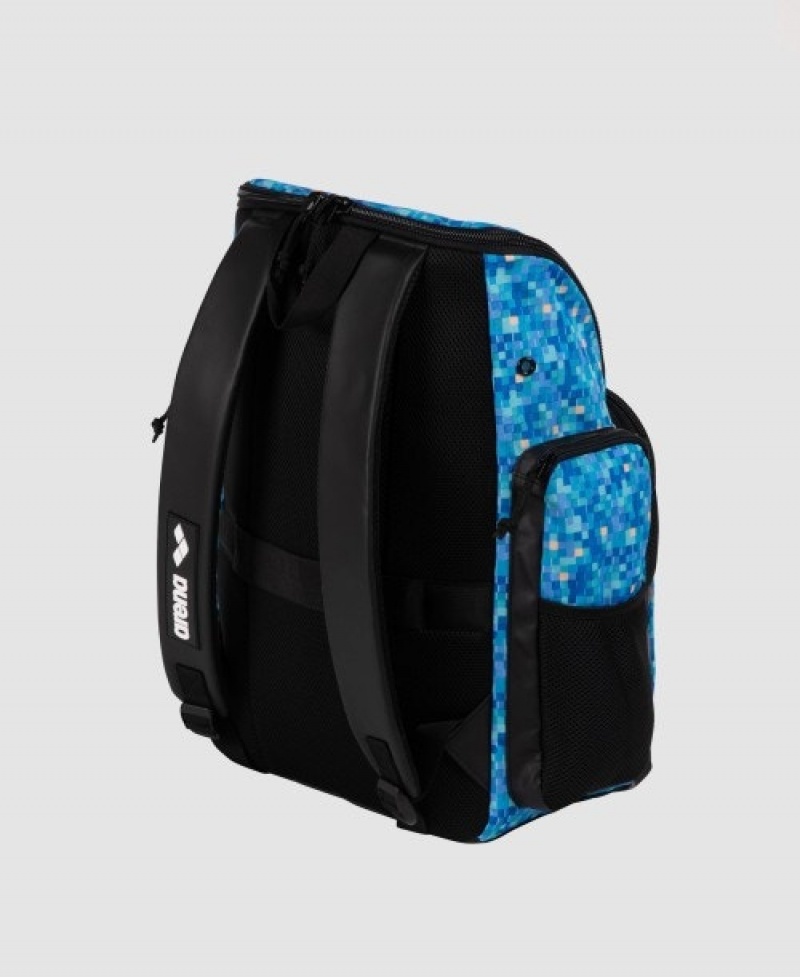 Blue Arena Spiky Iii 35 L Allover Print Men's Backpacks | 35687416