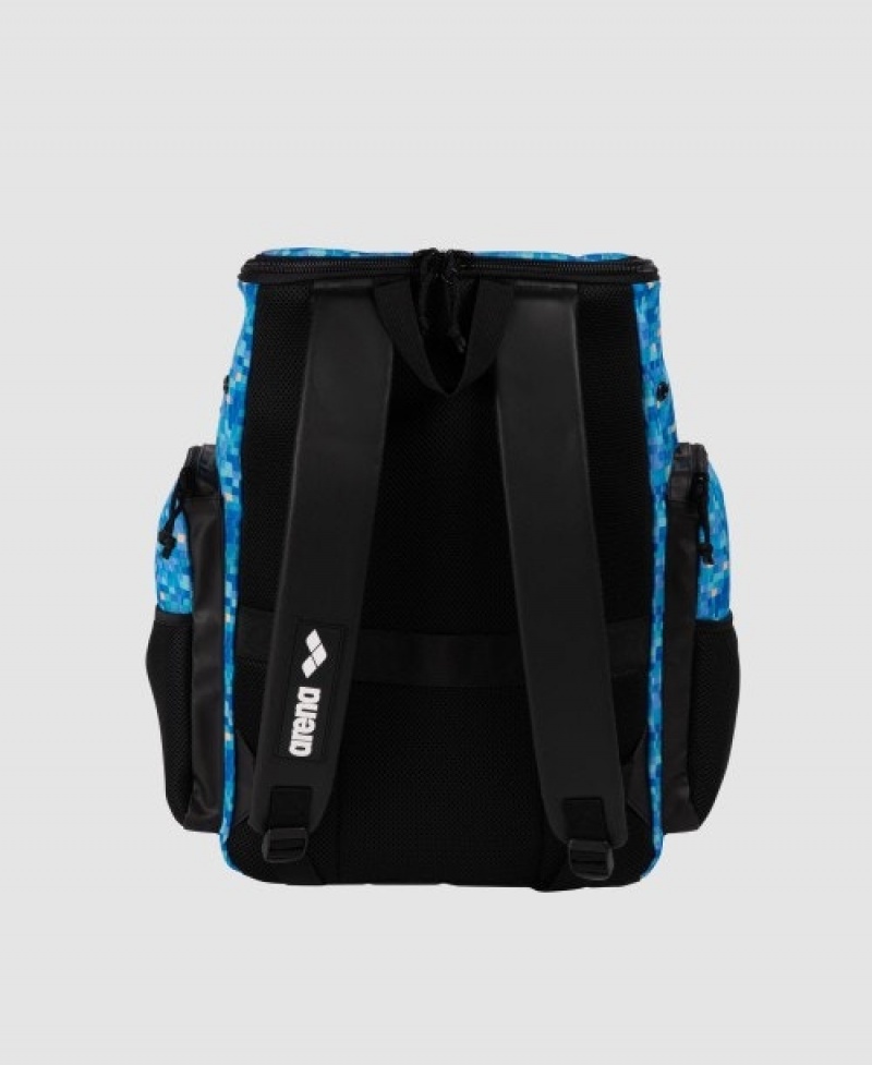 Blue Arena Spiky Iii 35 L Allover Print Men's Backpacks | 35687416