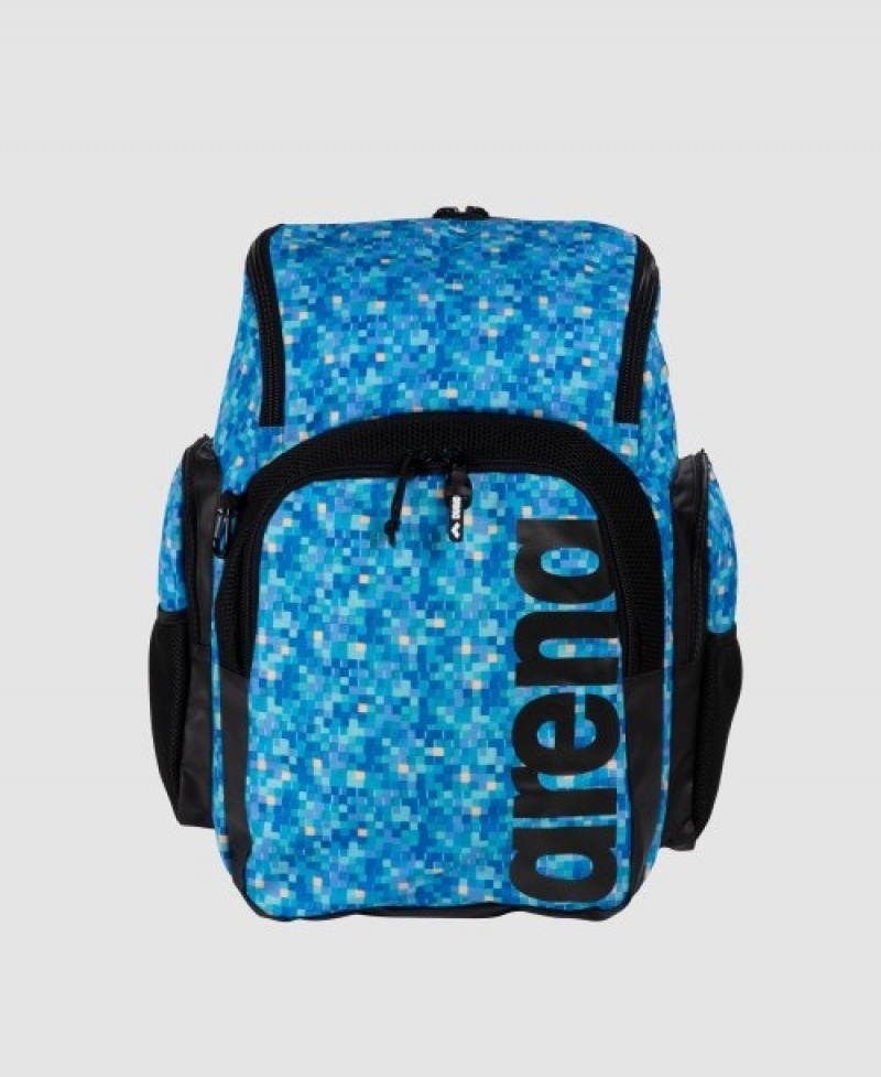 Blue Arena Spiky Iii 35 L Allover Print Men's Backpacks | 35687416