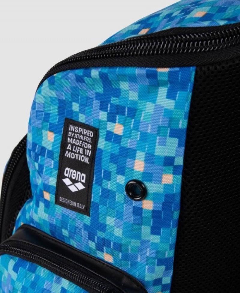 Blue Arena Spiky Iii 35 L Allover Print Men's Backpacks | 35687416