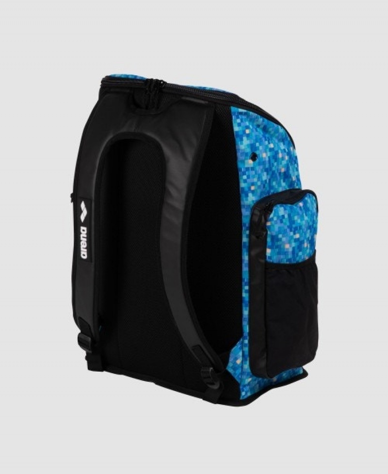 Blue Arena Spiky Iii 45 L Allover Print Men's Backpacks | 44299065