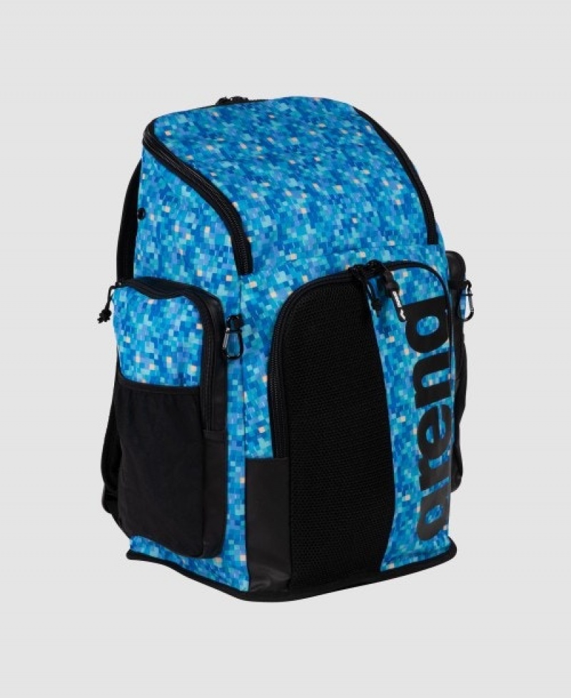 Blue Arena Spiky Iii 45 L Allover Print Men's Backpacks | 44299065