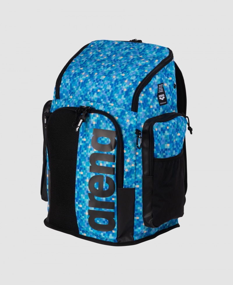 Blue Arena Spiky Iii 45 L Allover Print Men\'s Backpacks | 44299065