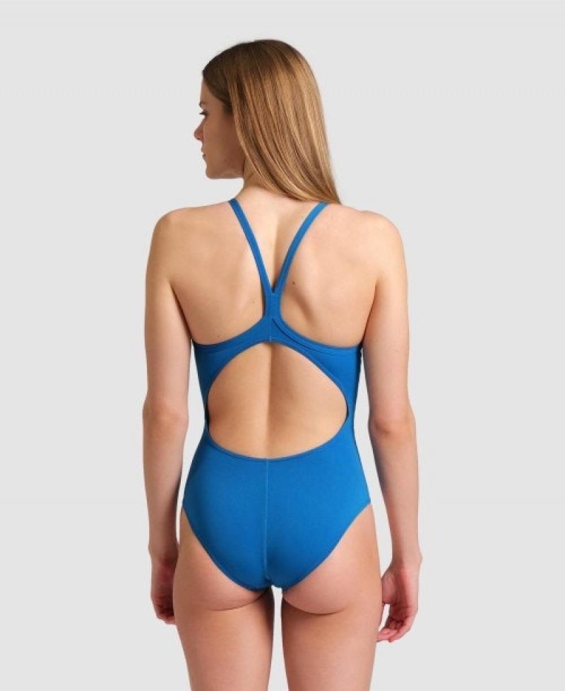 Blue Arena Team Light Drop Back Women's Swimsuits | 21392262