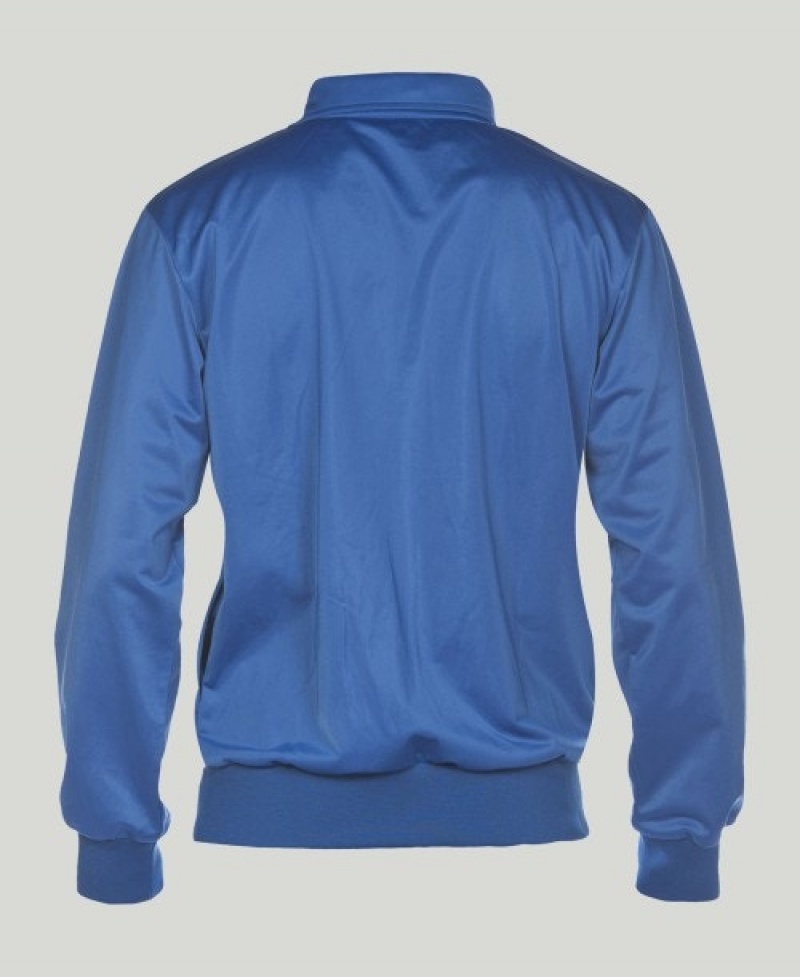 Blue Arena Team Line Knitted Poly Men's Jackets | 89786865