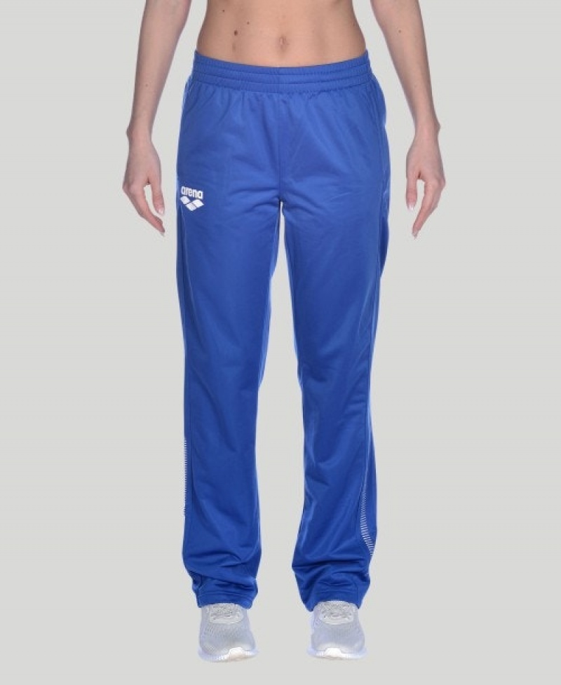 Blue Arena Team Line Knitted Poly Women's Pants | 34879057