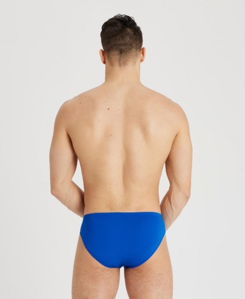 Blue Arena Team Solid Men's Briefs | 20426383