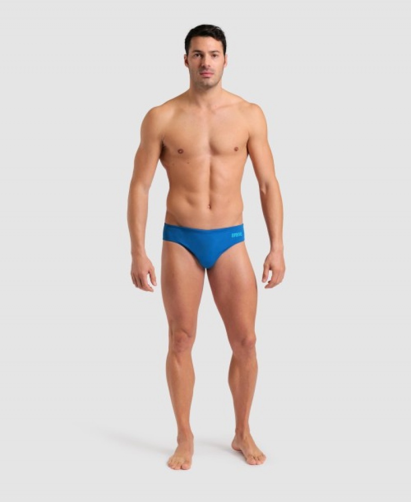 Blue Arena Team Solid Men's Briefs | 56214126