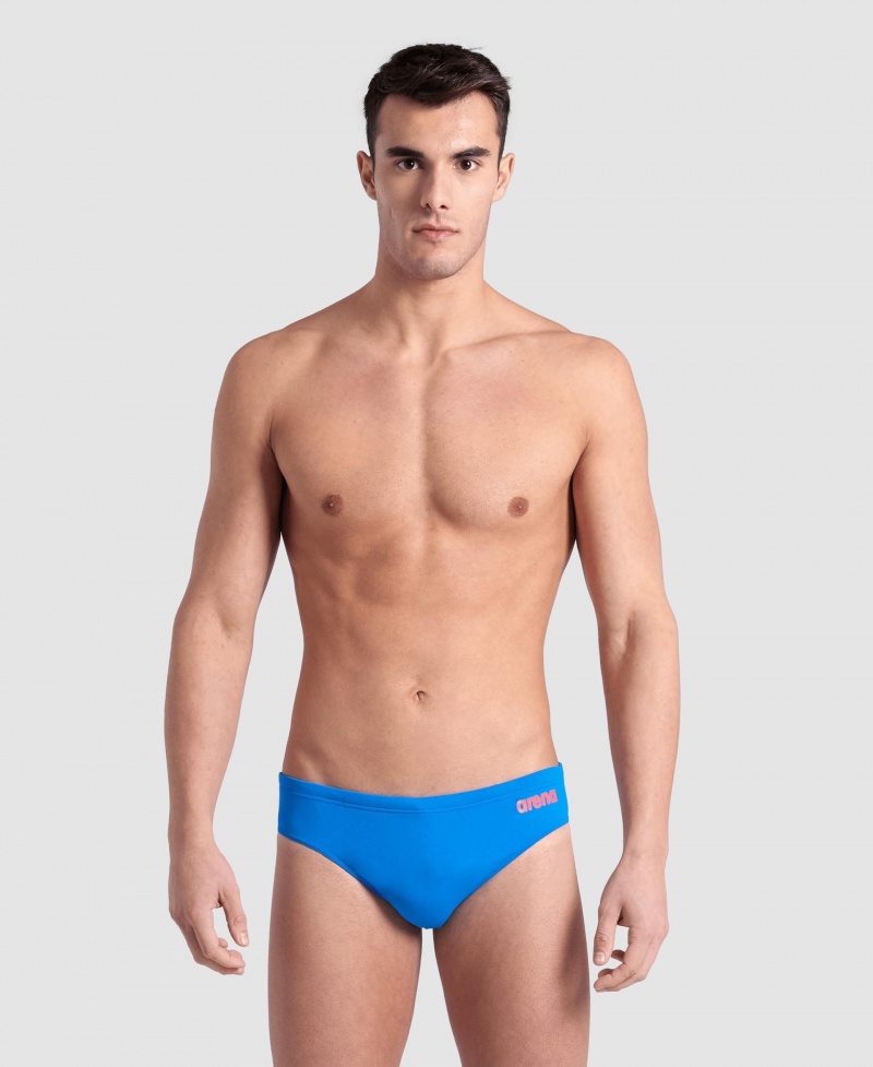 Blue Arena Team Solid Men\'s Briefs | 70721344