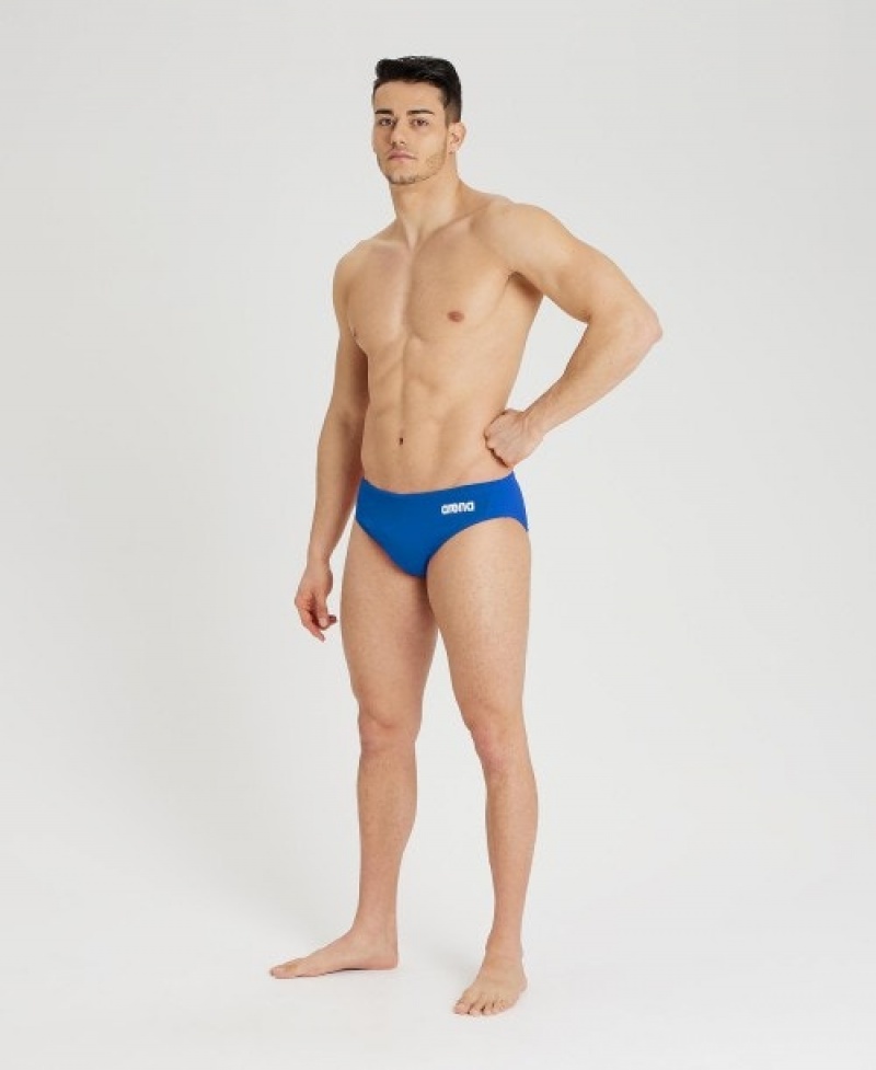 Blue Arena Team Solid Water Polo Men's Briefs | 40484256