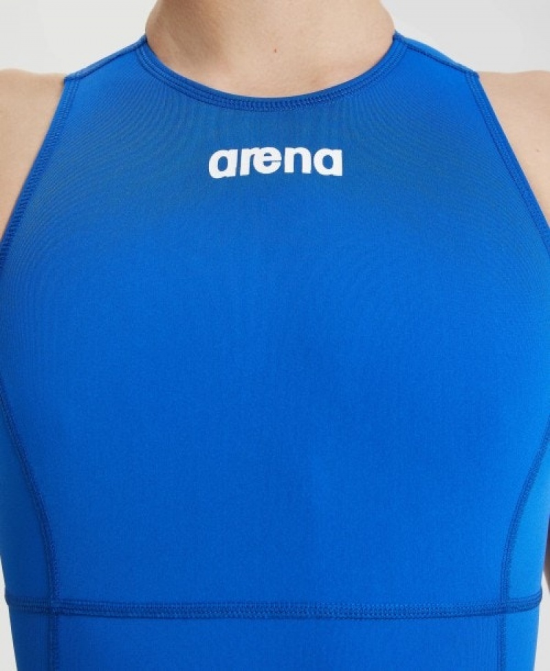 Blue Arena Team Solid Water Polo Women's Swimsuits | 82459510