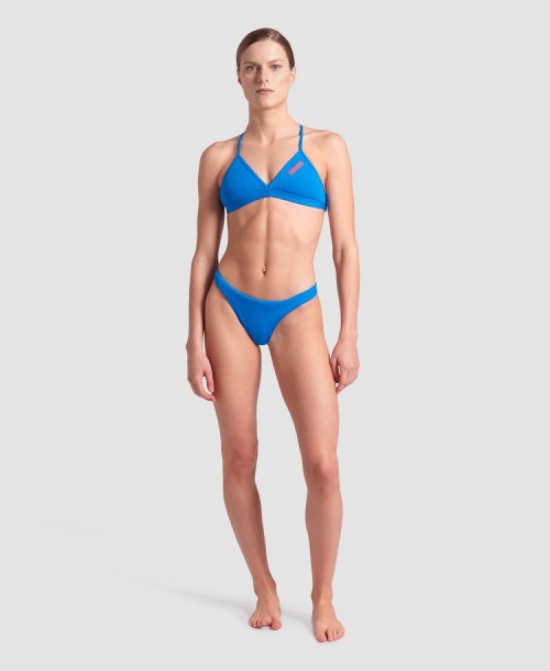 Blue Arena Team Solid Women's Bikini Bottoms | 46506325