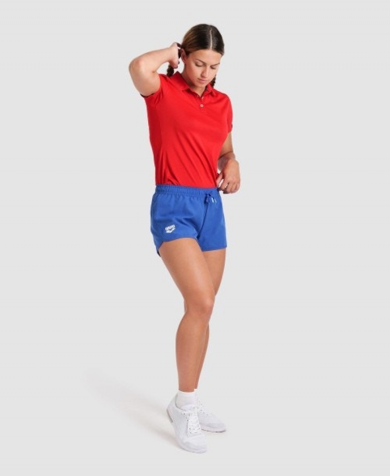 Blue Arena Team Solid Women's Shorts | 65123890