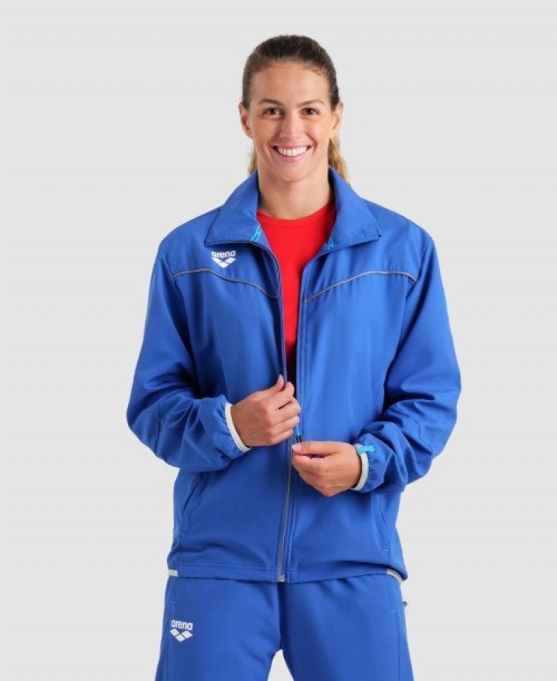 Blue Arena Team Sports Panel Men's Jackets | 46267510