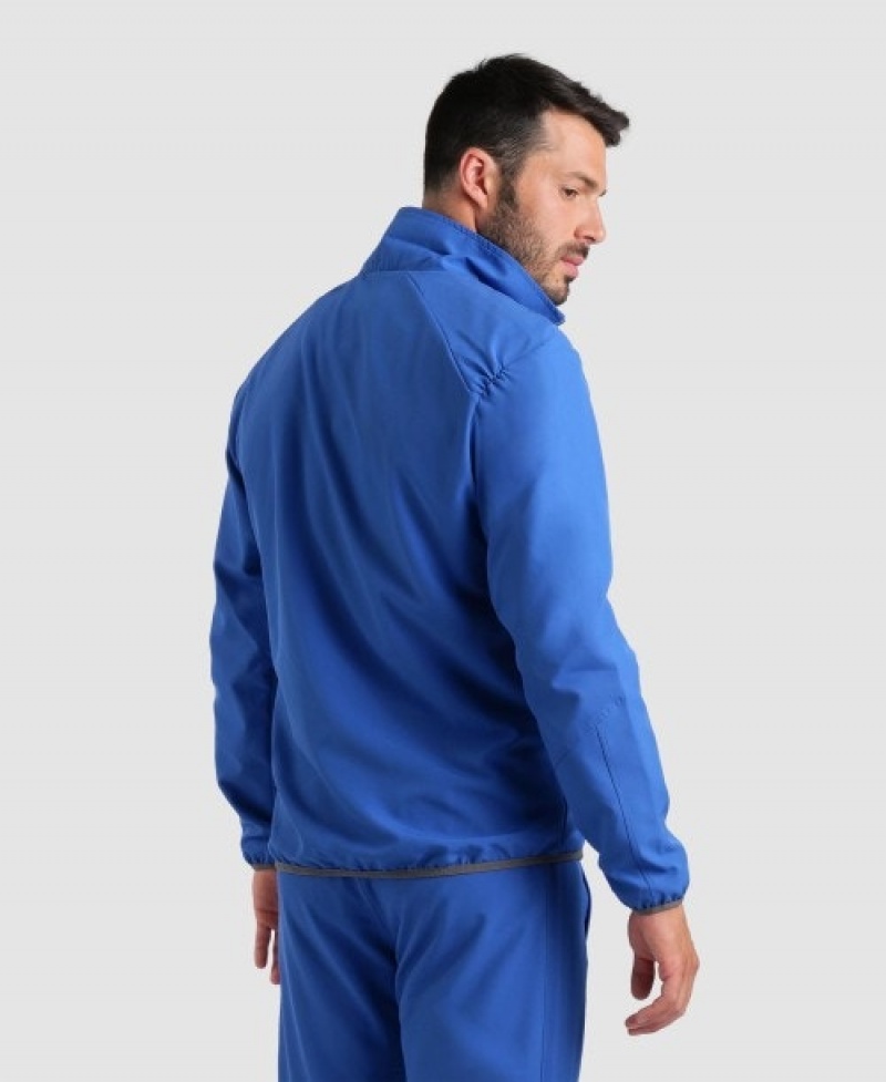 Blue Arena Team Sports Panel Men's Jackets | 46267510