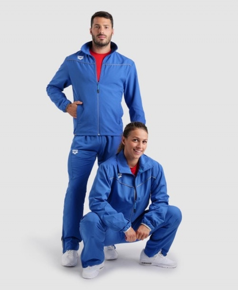 Blue Arena Team Sports Panel Women's Jackets | 97633646